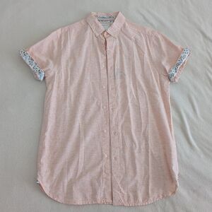 Men's Peach Short Sleeve Shirt